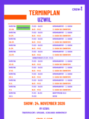 Hip Hop Terminplan bis 24.11.2026