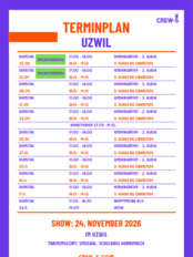 Hip Hop Terminplan bis 24.11.2026
