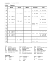 Stundenplan OS alle Klassen 2025-26