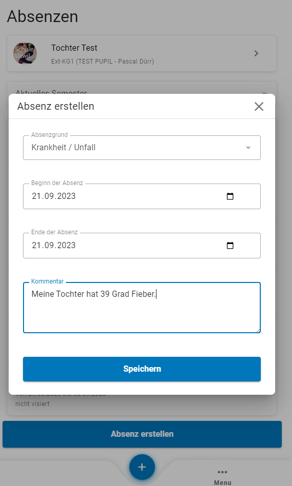 Absenzen Modul Absenzen Modul