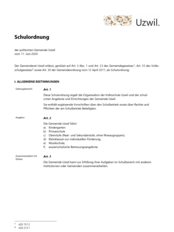 Schulordnung