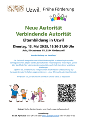 Flyer Elternbildung vom 13.5.2025